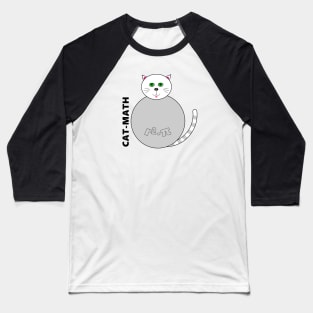 Circle-r2 pi-cat-math Baseball T-Shirt